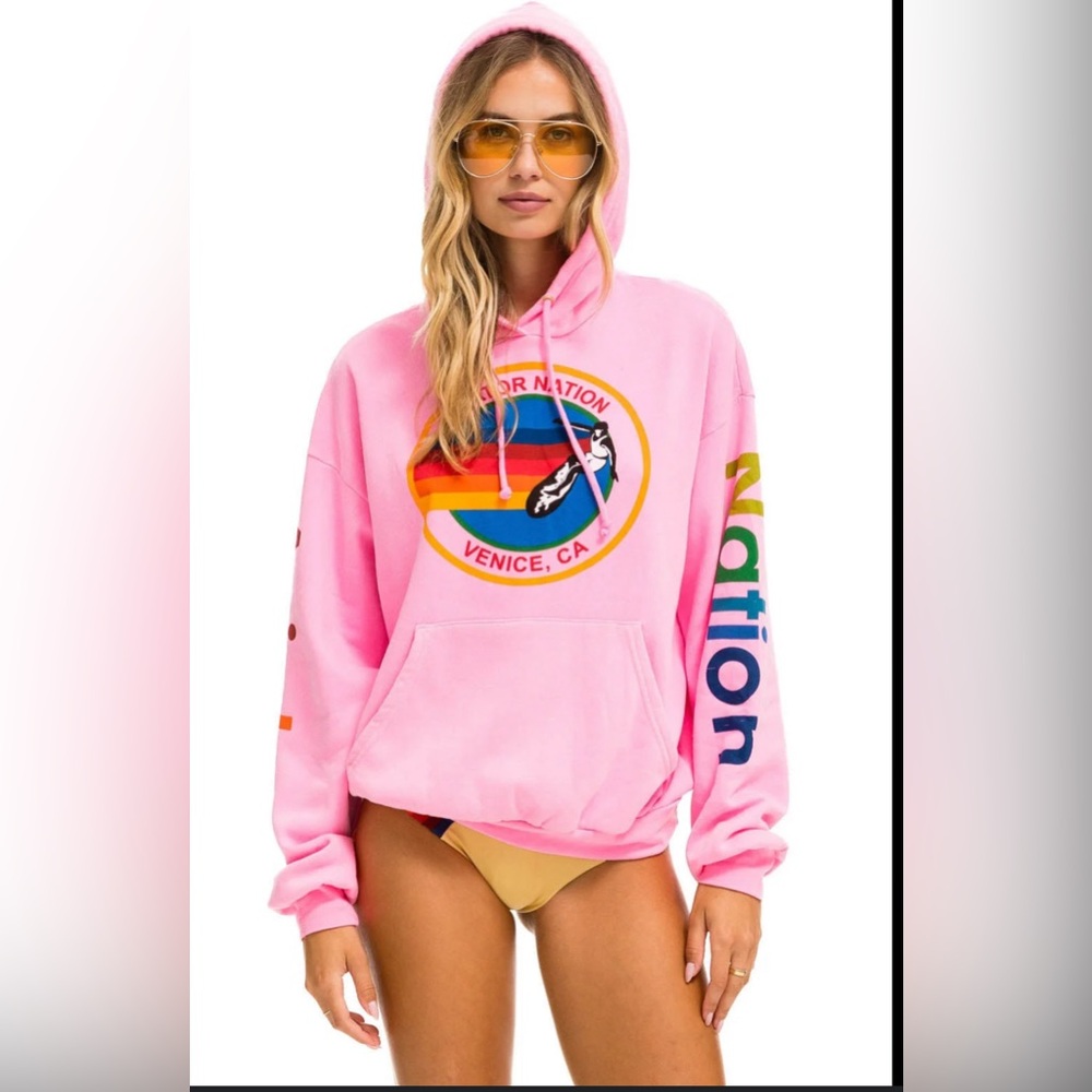 Aviator nation relaxed pull over hoodie Aspen Colorado